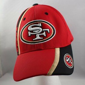 Rare Stitched San Francisco 49ers Hat NFL Team Apparel One Size Red Black